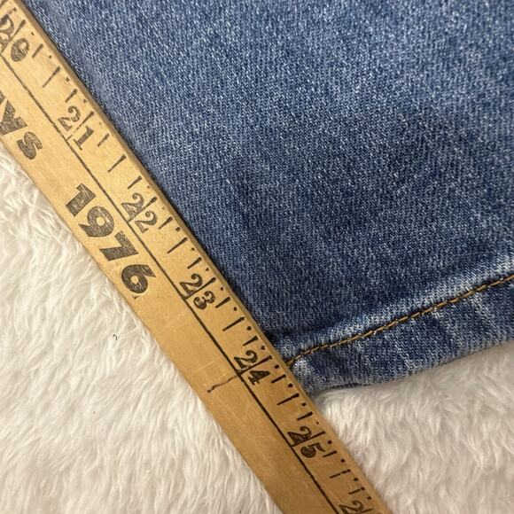 Anthropologie The Kenna High Rise Heritage Barrel Jeans w Hearts by Pilcro Sz 31 - Picture 6 of 15